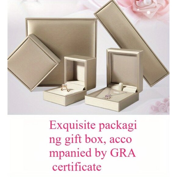 Moissanite Engagement Ring S925 Silver Set with 5 Carats of Moissanite - Picture 6 of 6